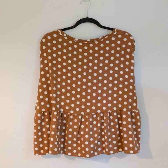 Joe Fresh x Jillian Harris Peplum Polka Dot Top - Picture 5 of 5
